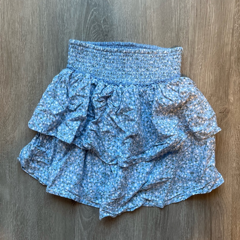 hollister ultra rise ruffle skirt